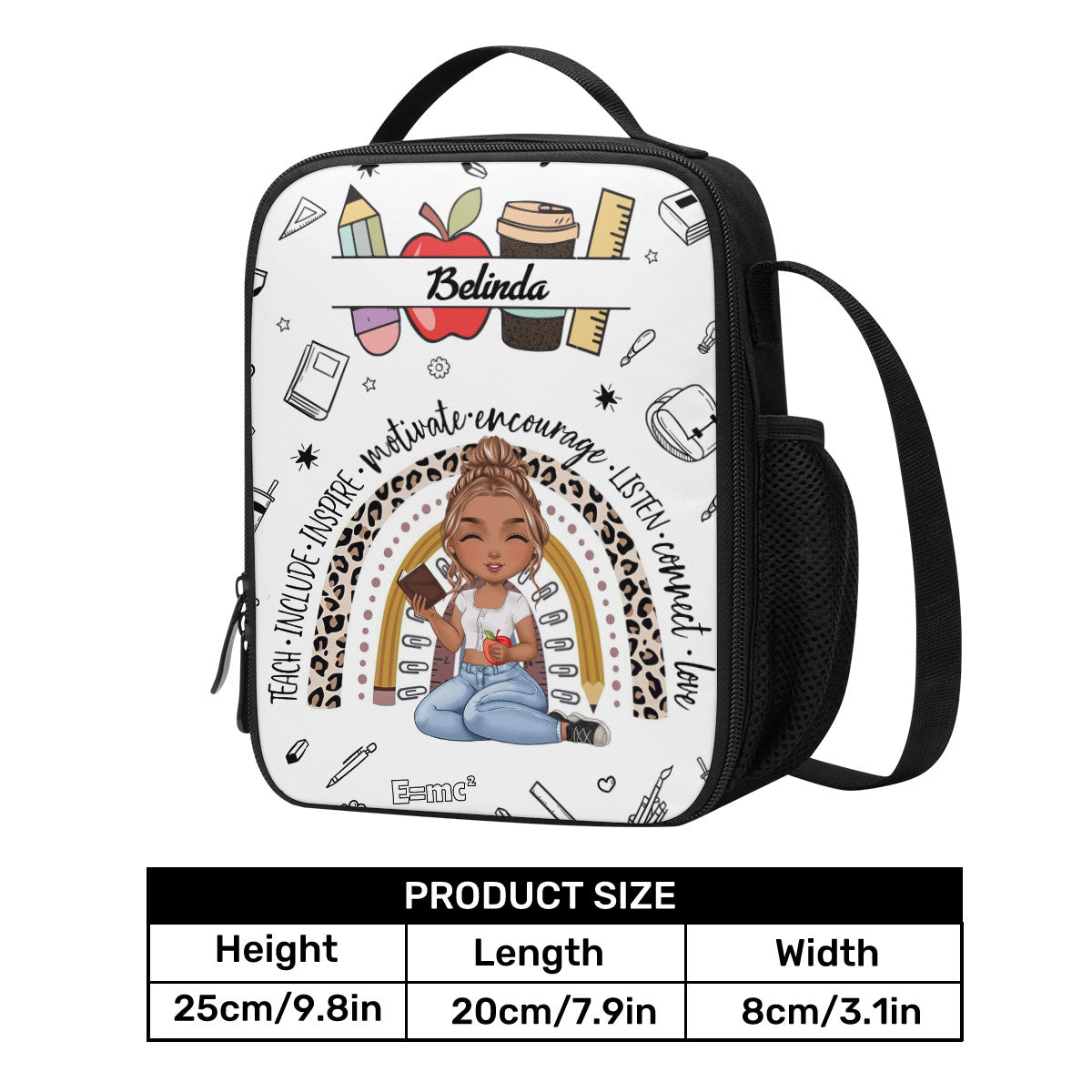 Teach Love Inspire - Personalized Lunch Box Bag SBLBBLPA1661M