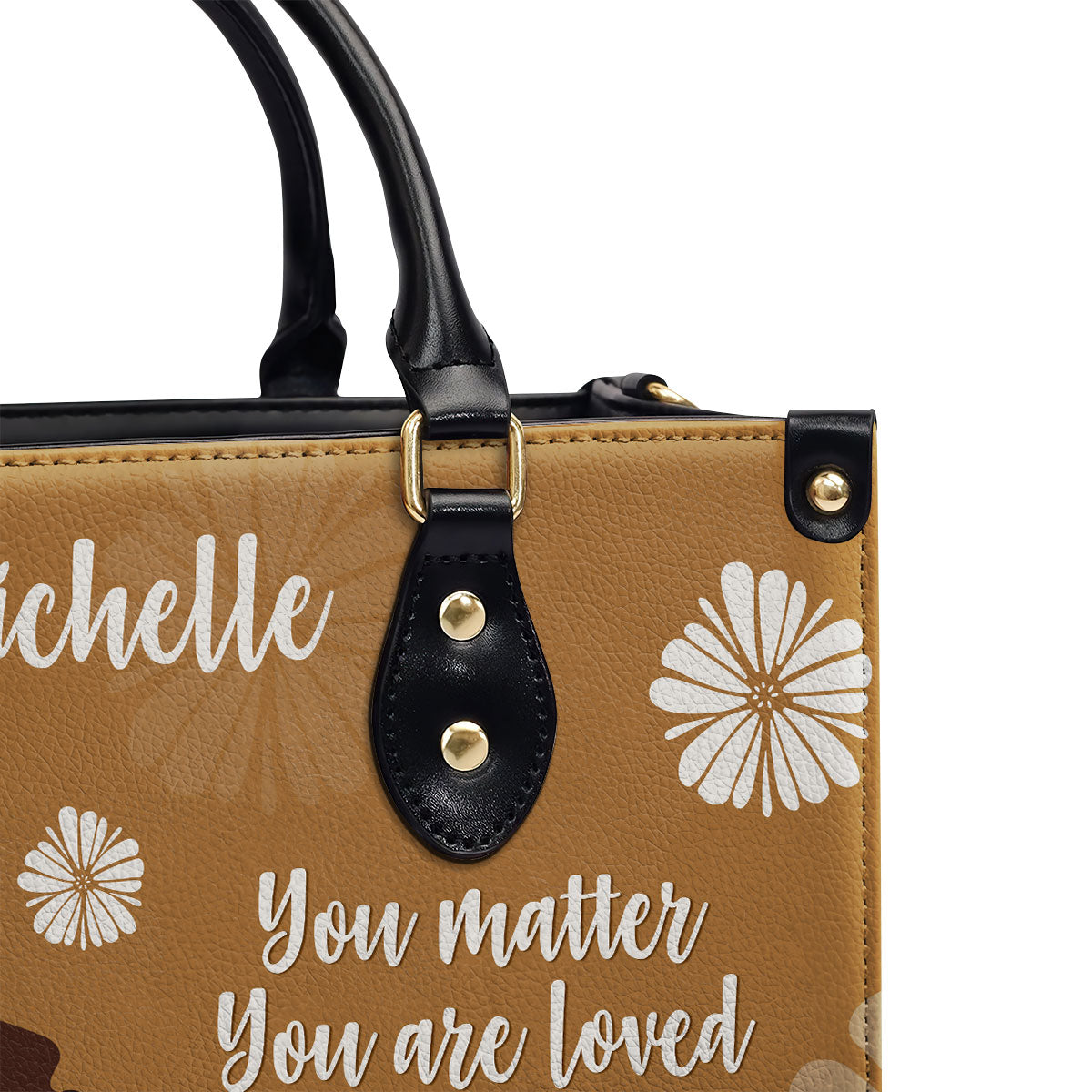 You Matter You Are Loved - Personalized Leather Hand Bag STB97