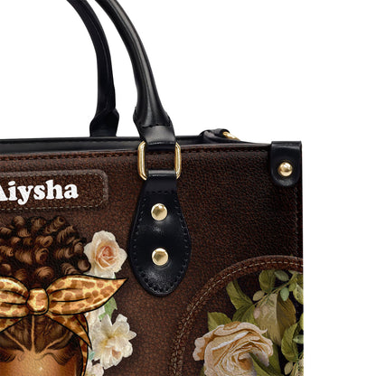 Believe - Personalized Leather Handbag SBLHBHA44