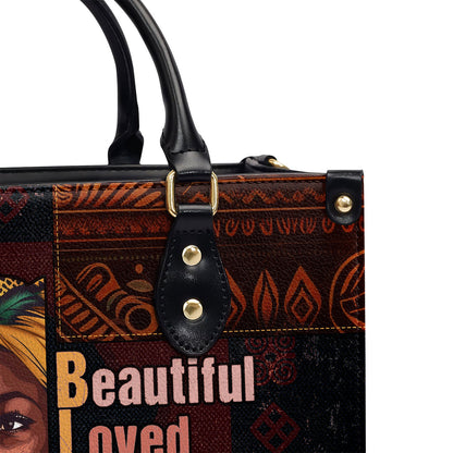 Black Beauty - Personalized Leather Handbag SBLHBLM1266L