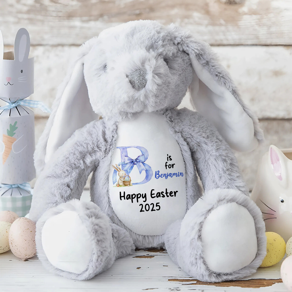 Easter Alphabet - Personalized Stuffed Bunny