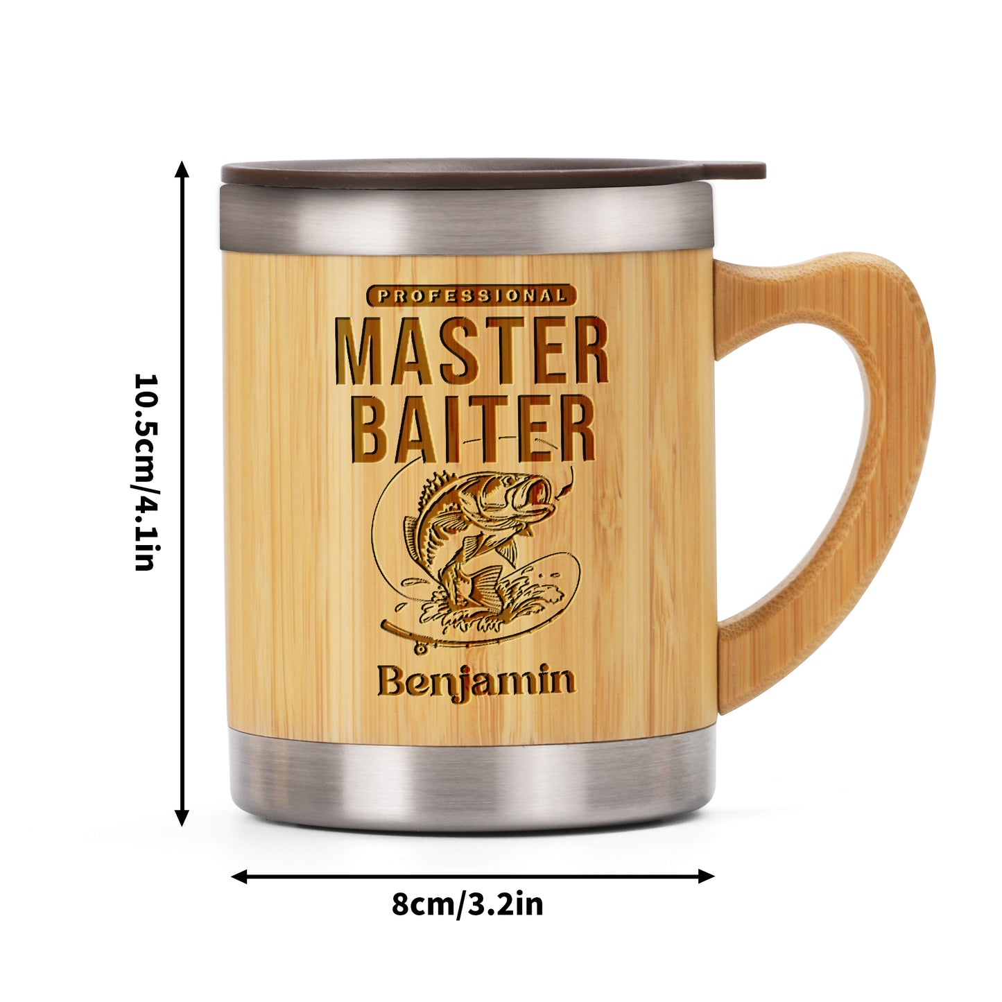 Professional Master Baiter - Personalized Stainless Bamboo Mug