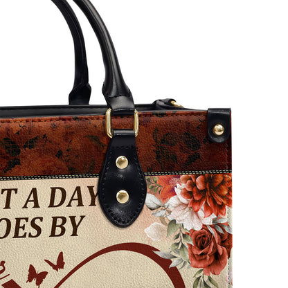 I Will Carry You With Me Until I See You Again - Personalized Leather Handbag