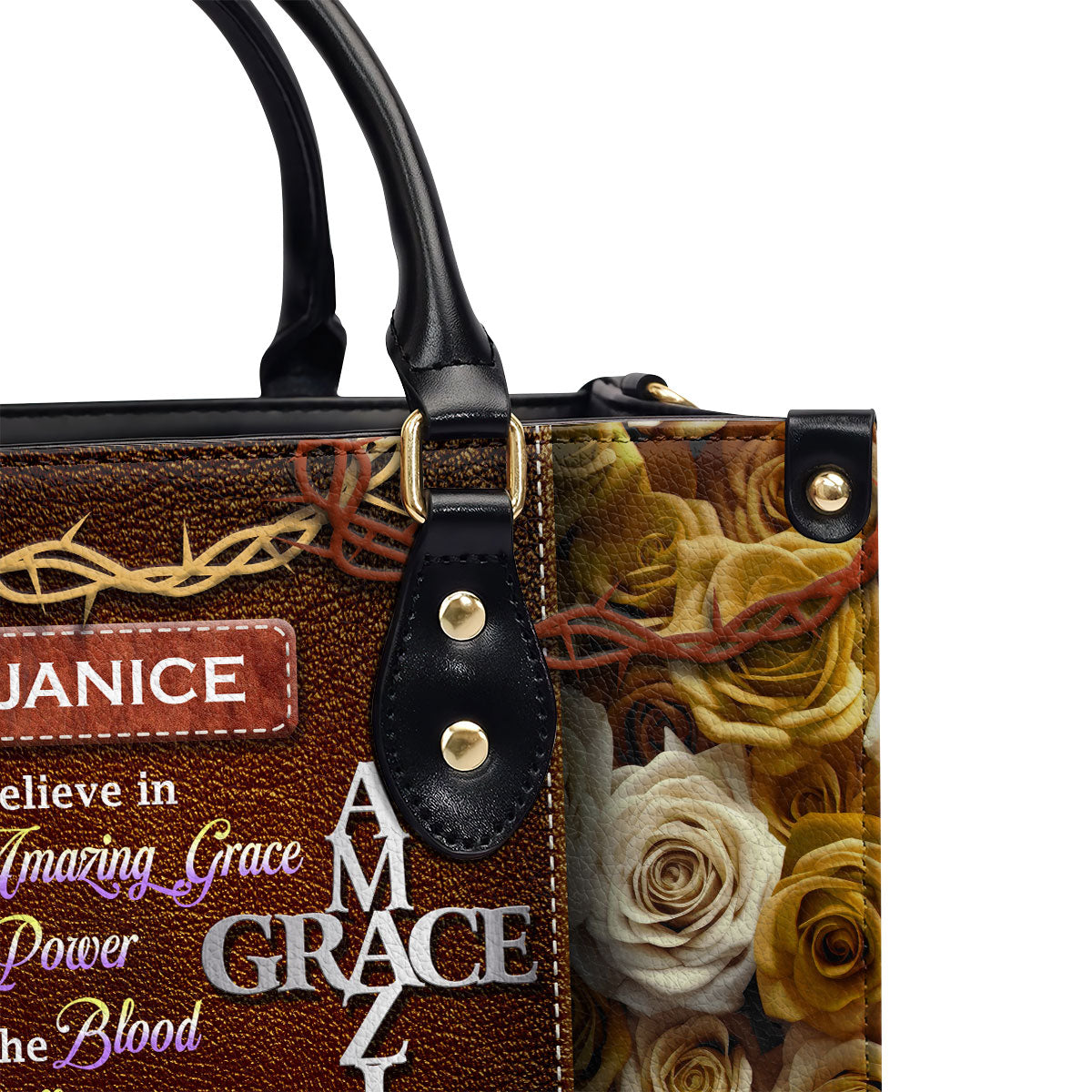 Amazing Grace - Personalized Leather Handbag SBLHBPHA769M