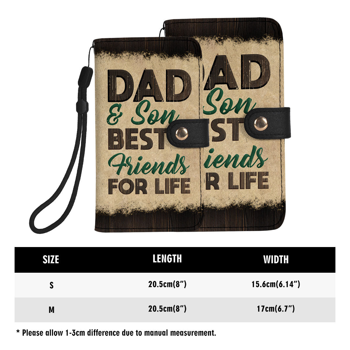 Dad And Son Best Friends For Life - Personalized Wallet Case SBWACLN1158D