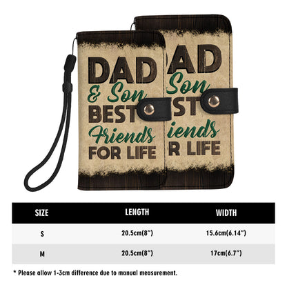 Dad And Son Best Friends For Life - Personalized Wallet Case SBWACLN1158D