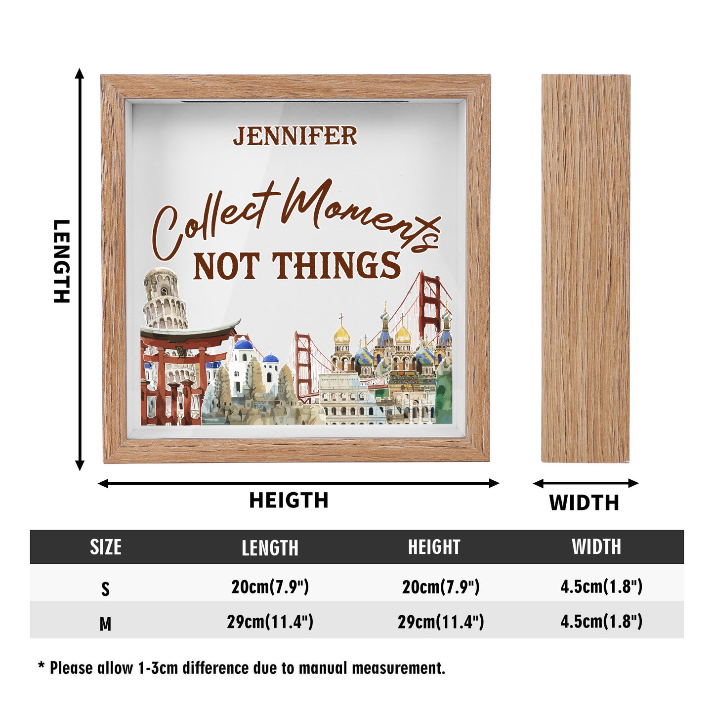 Collect Moments Not Things - Personalized Memory Box