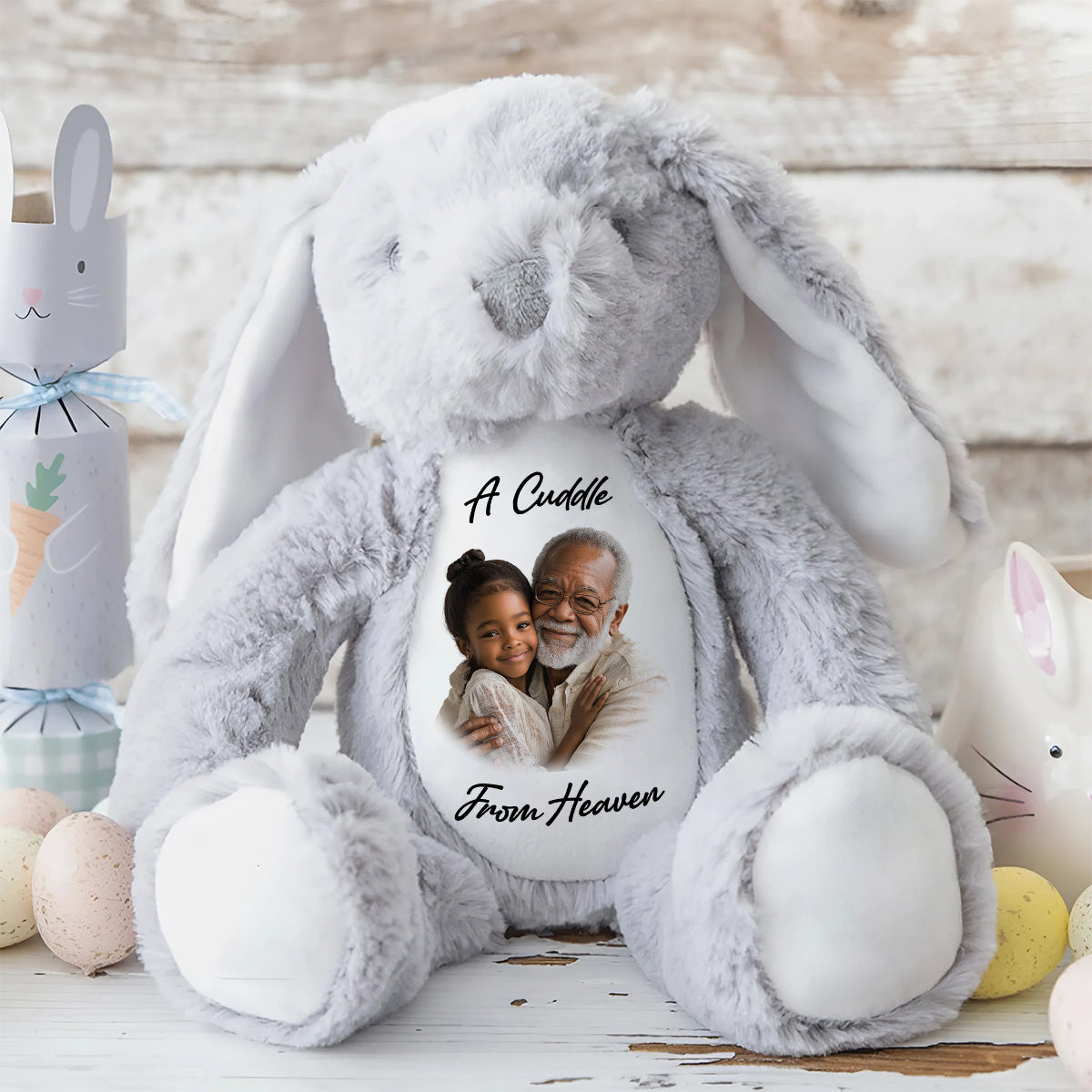 A Cuddle From Heaven - Personalized Stuffed Bunny