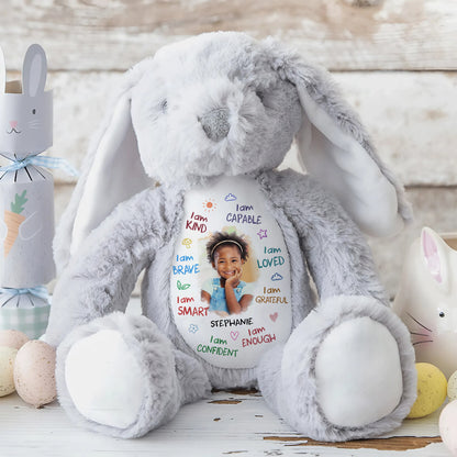 I Am - Personalized Stuffed Bunny