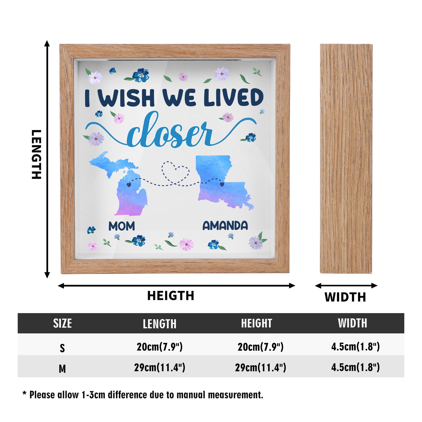 I Wish We Lived Closer - Personalized Memory Box