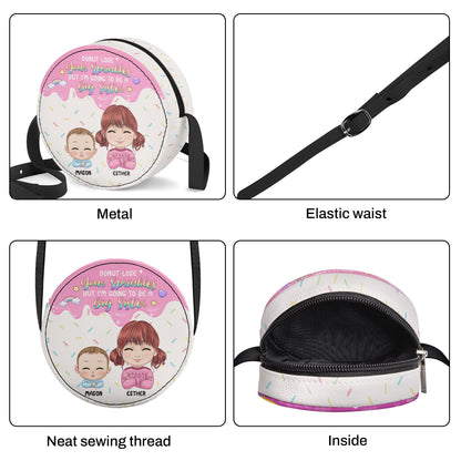 I Am Going To Be A Big Sister - Personalized Kid Round Purse SBCRBLN1782L