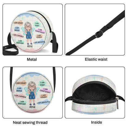 I Am Kind - Personalized Kid Round Purse SBCRBLN1175L