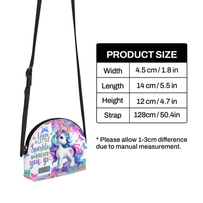 Leave A Little Sparkle Wherever You Go - Personalized Kid Shell Purse SBCHSBLN1223M