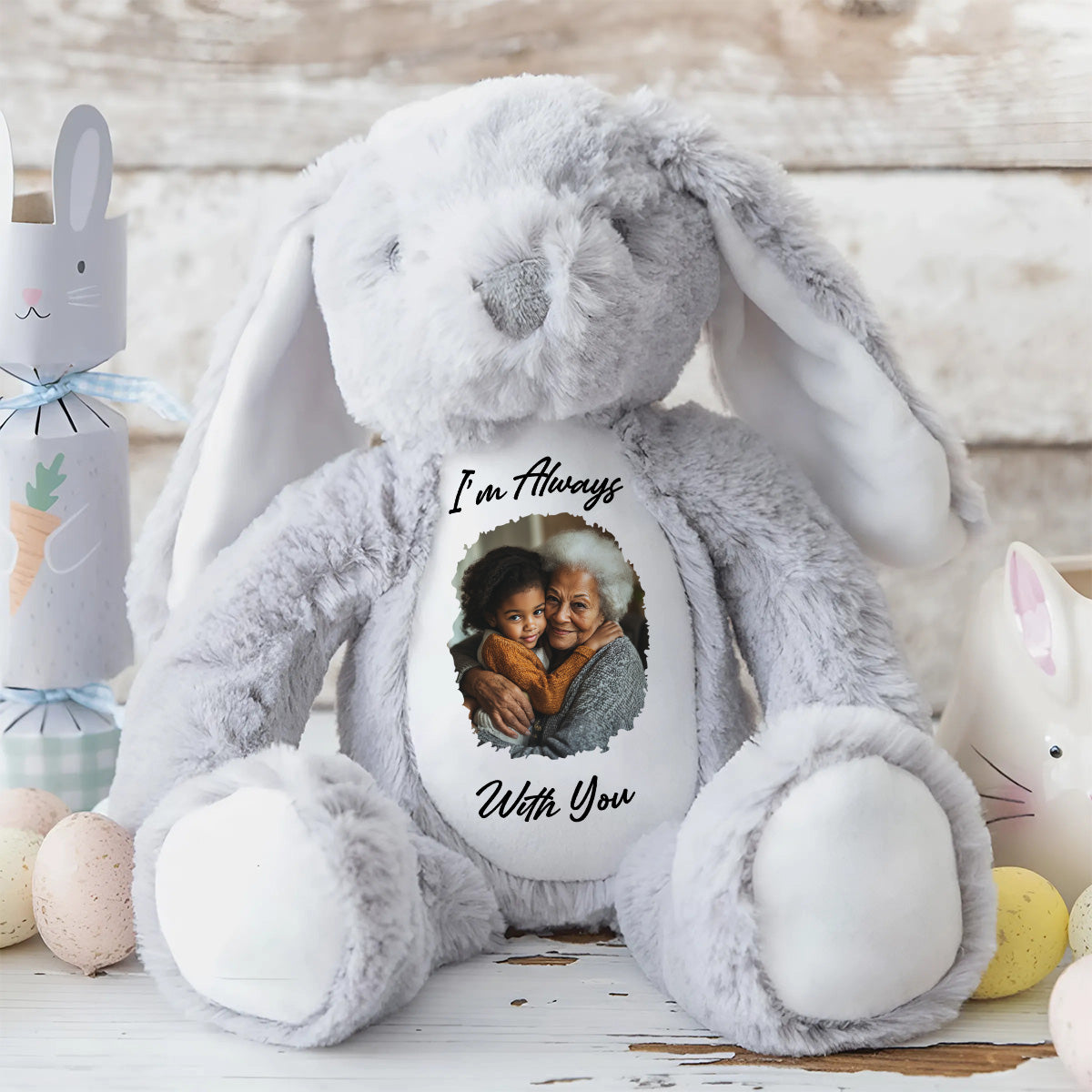 I'm Always With You - Personalized Stuffed Bunny